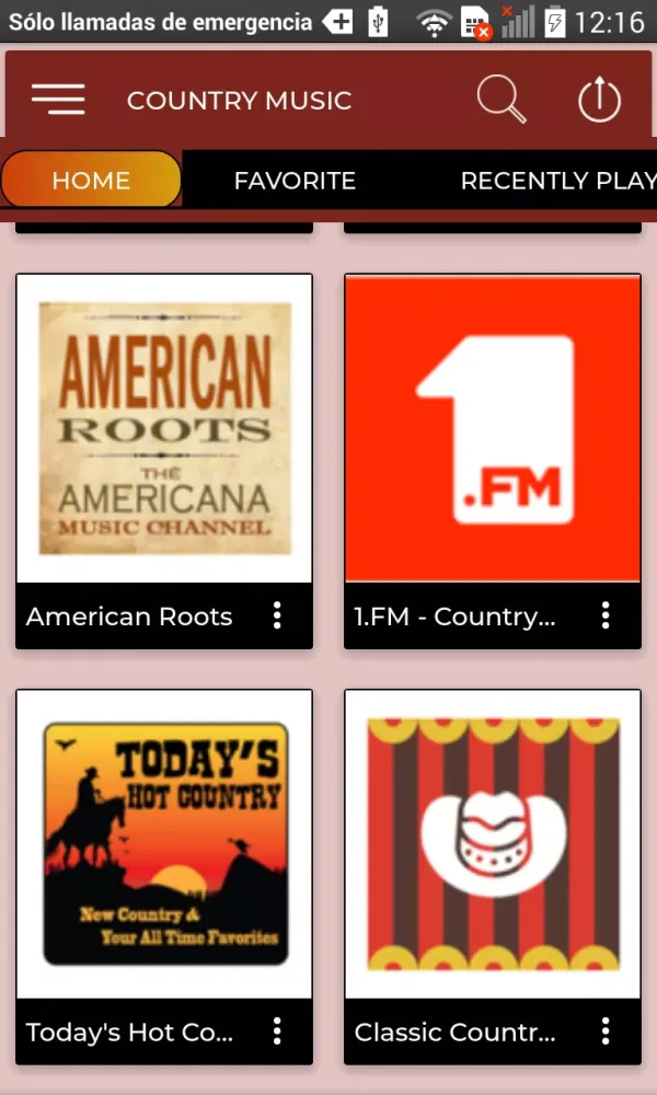 ภาพหน้าจอของ Country Music Old Radio Live