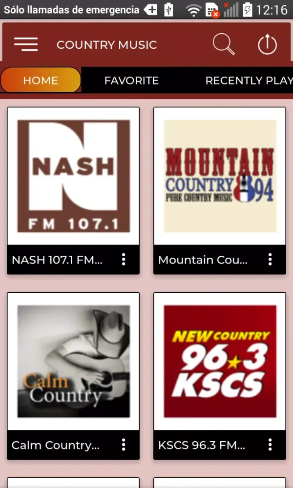 ภาพหน้าจอของ Country Music Old Radio Live