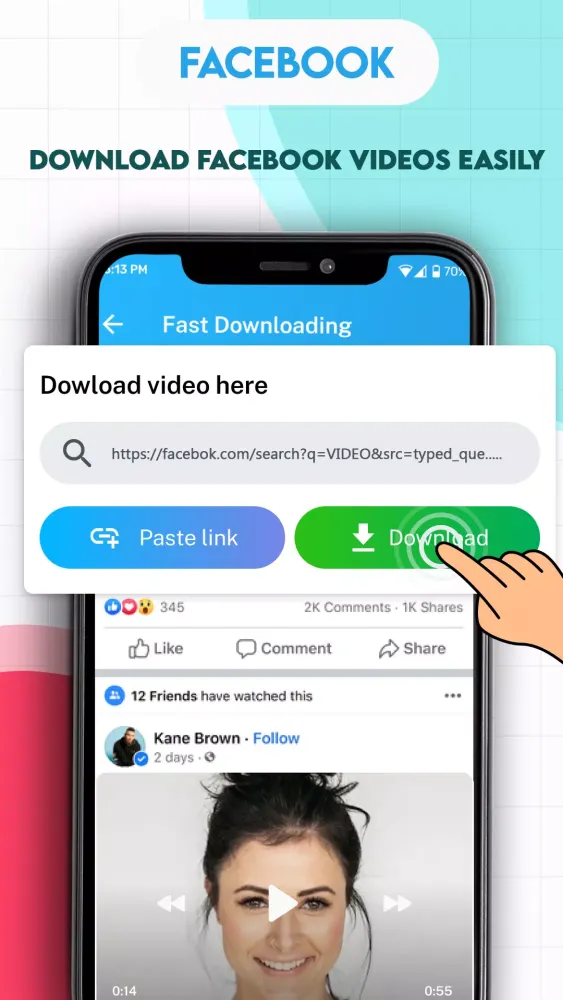 Capturas de tela do Video Downloader: Video Saver