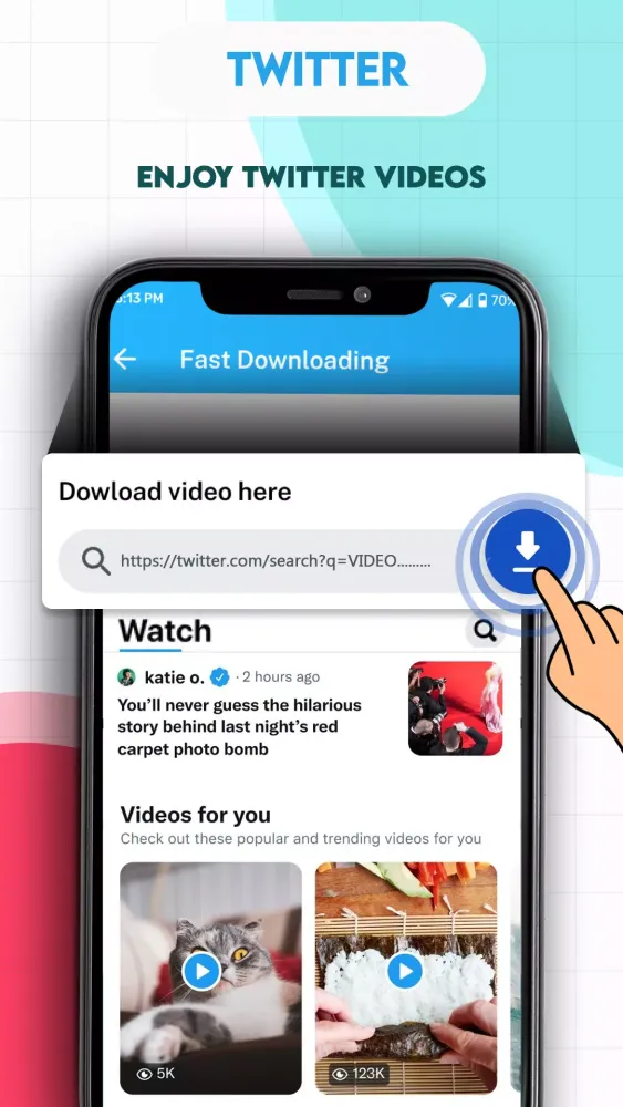 Capturas de tela do Video Downloader: Video Saver