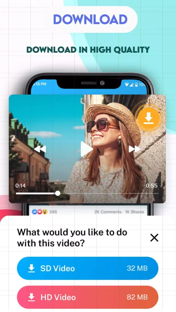 Capturas de tela do Video Downloader: Video Saver