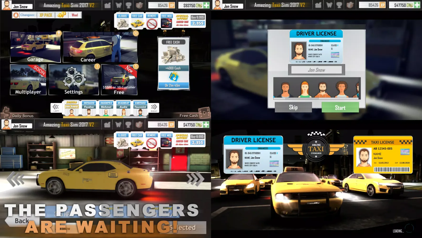 Amazing Taxi Sim V3 2017 স্ক্রিনশট