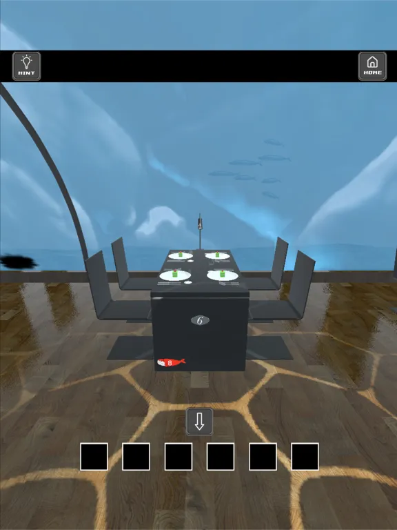 Tangkapan skrin Escape - UnderwaterRestaurant iPad 