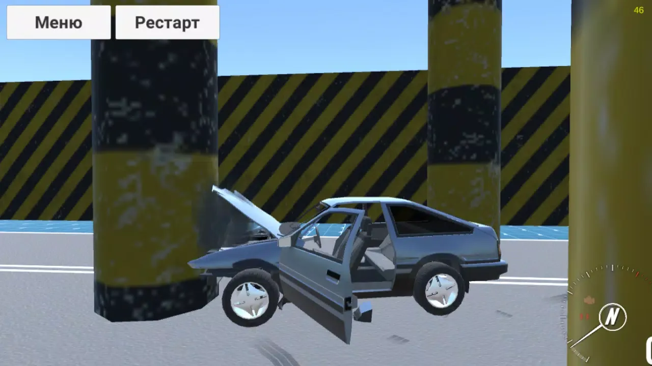 Tangkapan skrin Real Car Crash X