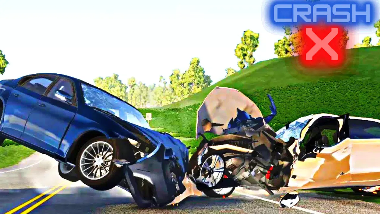 Tangkapan skrin Real Car Crash X