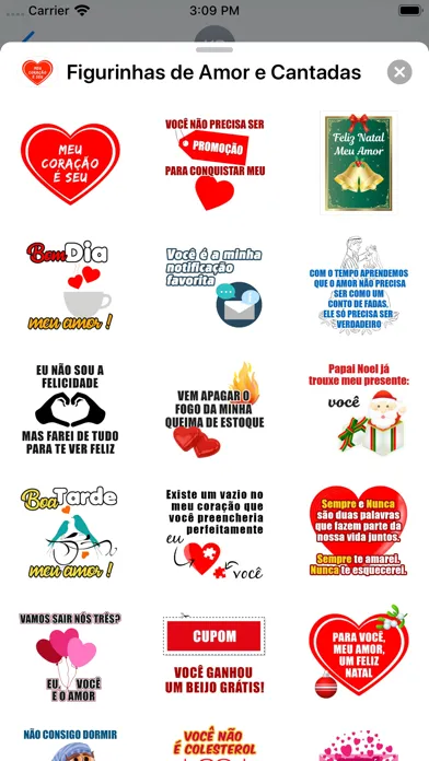 Figurinhas de Amor e Cantadas Ekran Görüntüleri