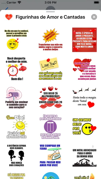 Figurinhas de Amor e Cantadas Ekran Görüntüleri