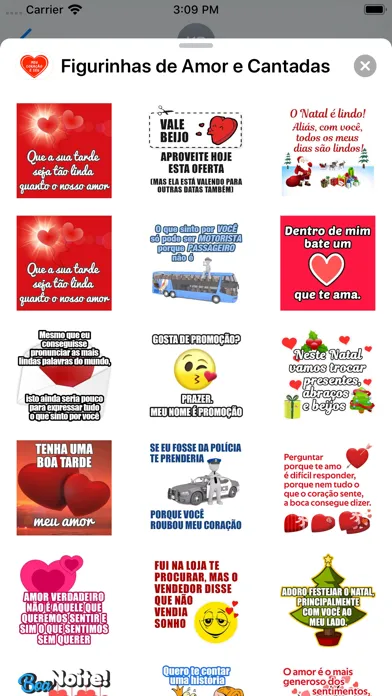 Figurinhas de Amor e Cantadas Ekran Görüntüleri