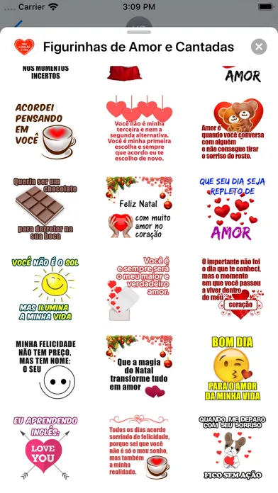 Figurinhas de Amor e Cantadas Ekran Görüntüleri