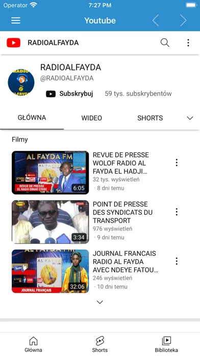 Tangkapan skrin AL FAYDA FM