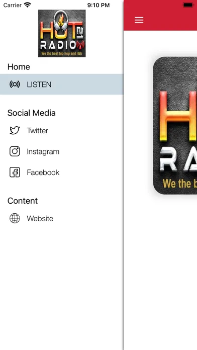 Ảnh chụp màn hình của Hot 21 Radio - HipHop R&B