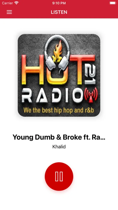 Ảnh chụp màn hình của Hot 21 Radio - HipHop R&B
