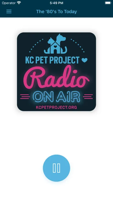 KC Pet Project Radio Screenshots