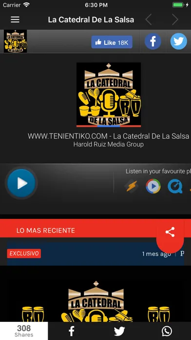 La Catedral De La Salsa Radio Screenshots