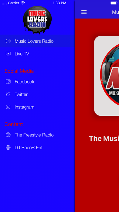Zrzuty ekranu Music Lovers Radio