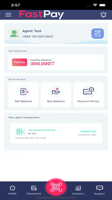 Tangkapan skrin Fastpay Agent