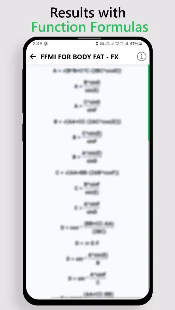FFMI Calculator for Body Fat Screenshots
