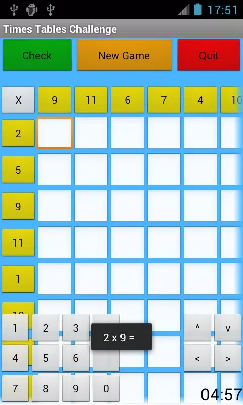Times Tables Challenge Screenshots
