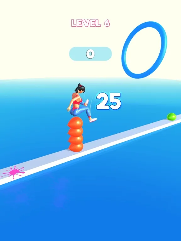 Tangkapan layar Bouncy Flip Girl iPad 