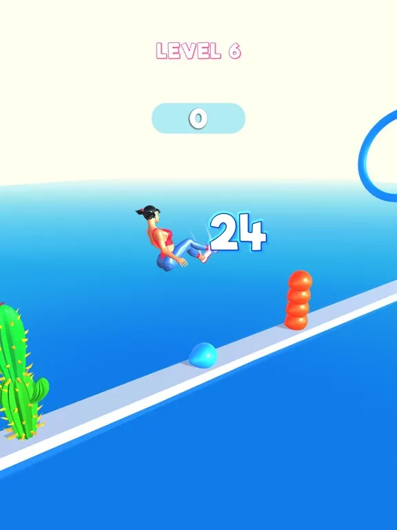 Tangkapan layar Bouncy Flip Girl iPad 