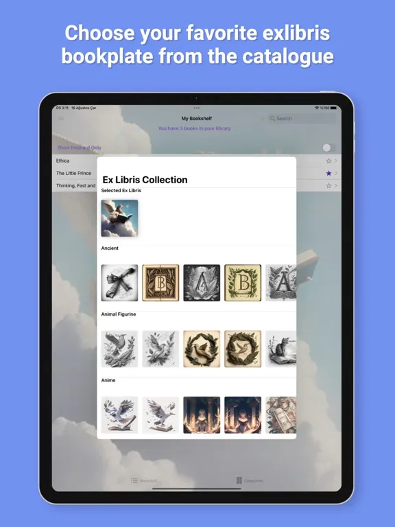Book Tracker App - Ex Libris iPad 應用截圖
