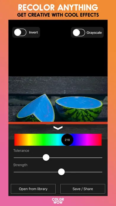 Tangkapan layar Color Wow