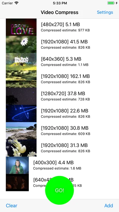 Zrzuty ekranu Video Compress & Resize