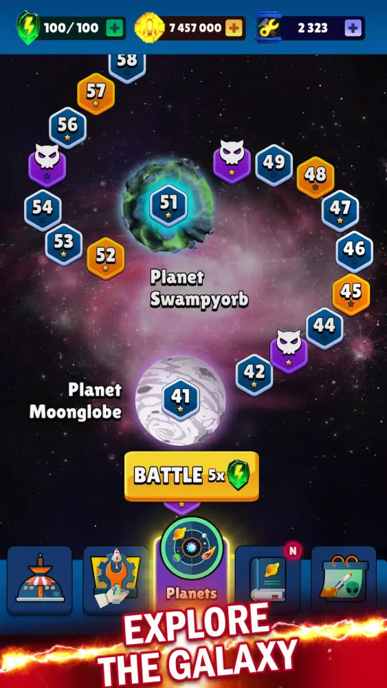 Скриншоты SpaceShips: Merge Shooter TD