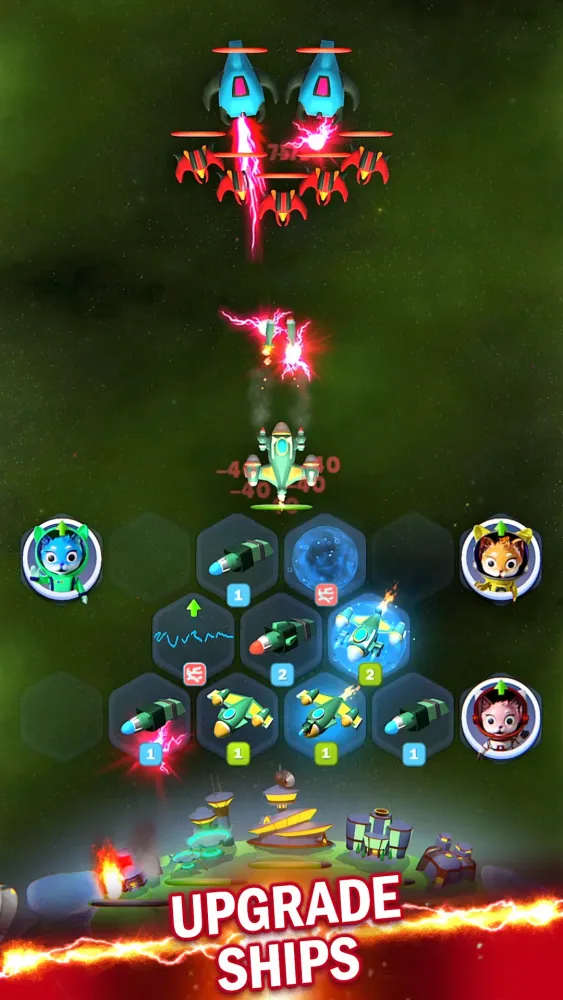Скриншоты SpaceShips: Merge Shooter TD