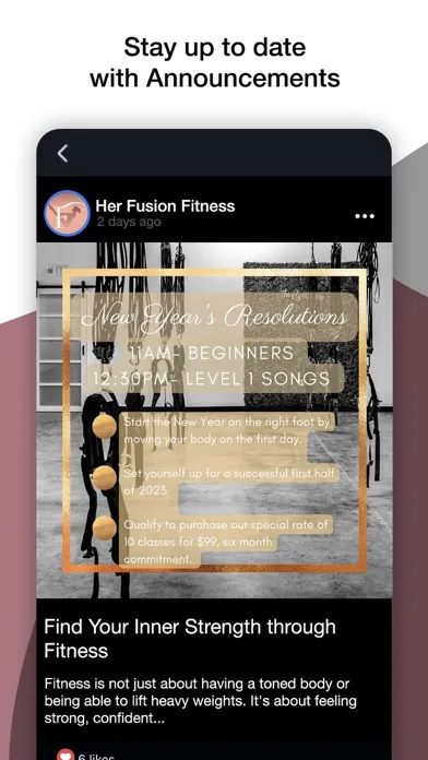 Capturas de tela do Her Fusion Fitness