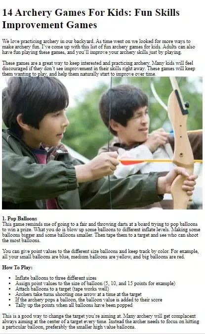 صور How to Play Archery