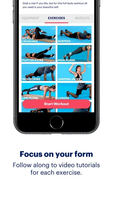 Capturas de tela do ASICS Studio: At Home Workouts