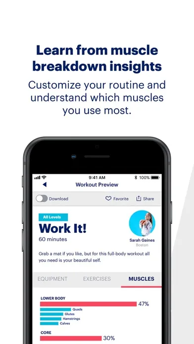 Capturas de tela do ASICS Studio: At Home Workouts