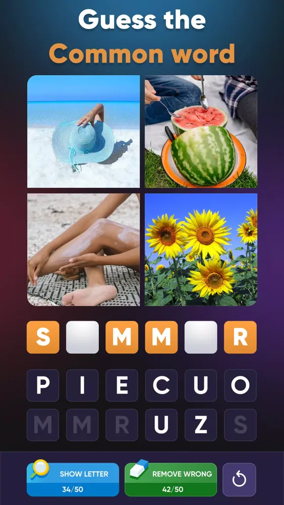 4 Pics Association Word Puzzle Screenshots