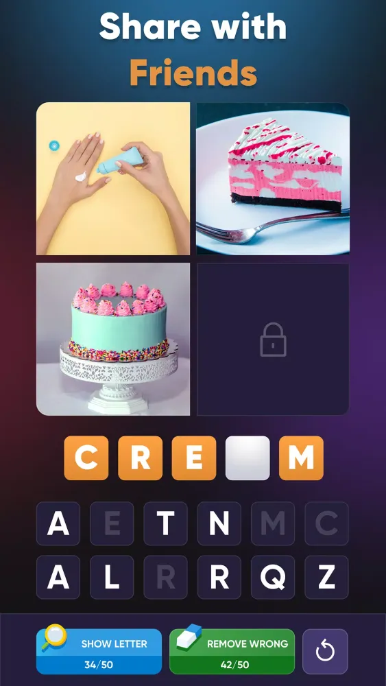 4 Pics Association Word Puzzle Screenshots