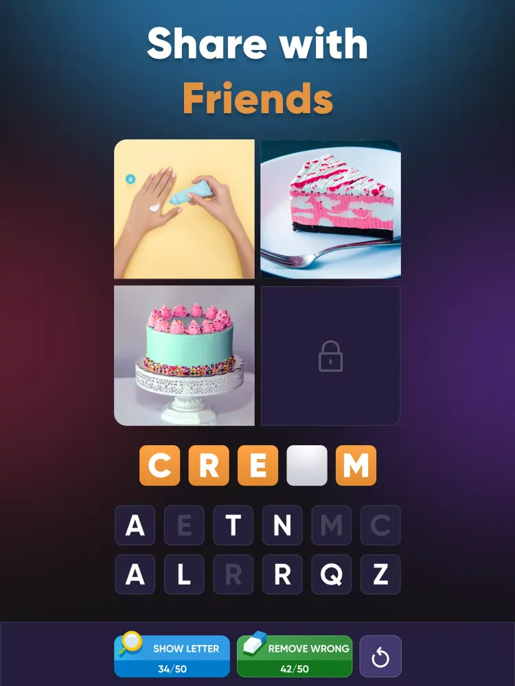 4 Pics Association Word Puzzle Screenshots