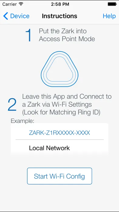 Zark Wifi Configuration سکرین شاٹس