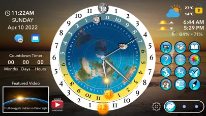 Zrzuty ekranu Flat Earth Sun, Moon & Zodiac