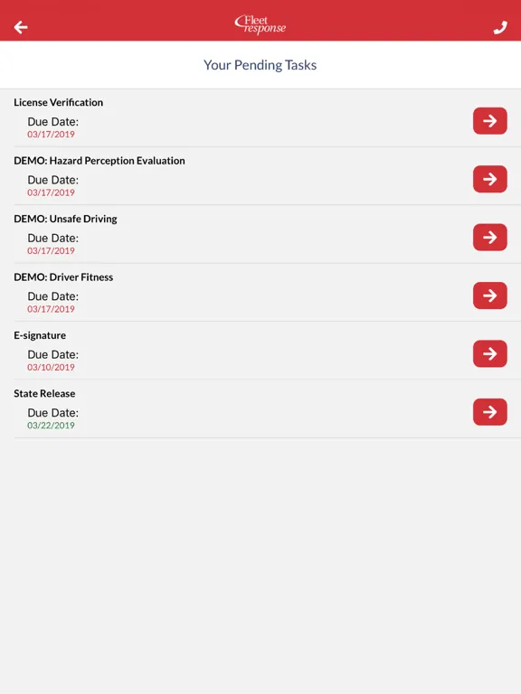 Driver History Profile iPad  Screenshots