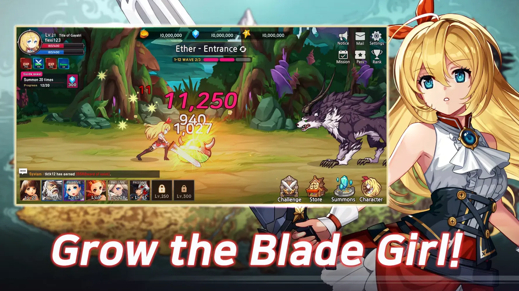 Capturas de pantalla de Blade Girl: Idle RPG