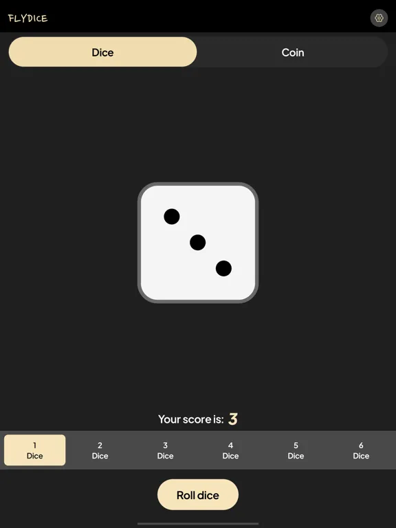Captures d'écran de FlyDice - Dice and Coin Games iPad 