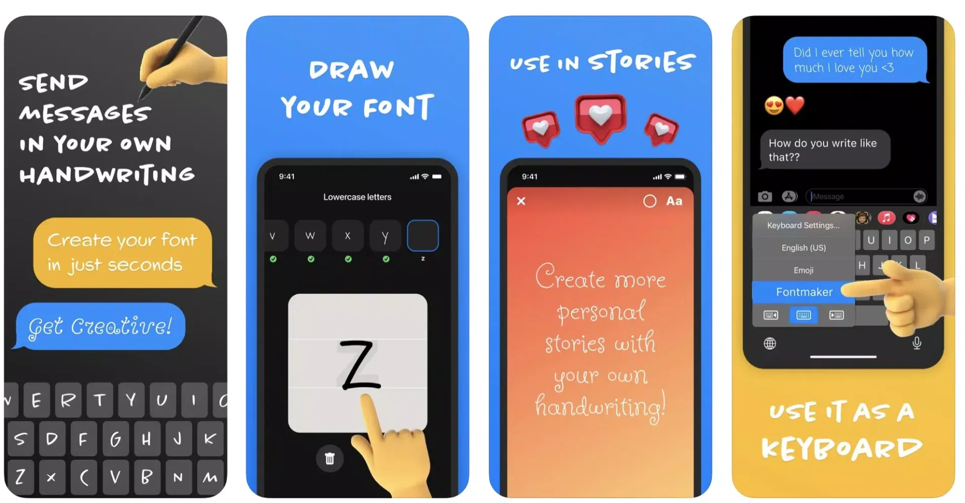 Tangkapan skrin Fontmaker - Draw Your Font Giid