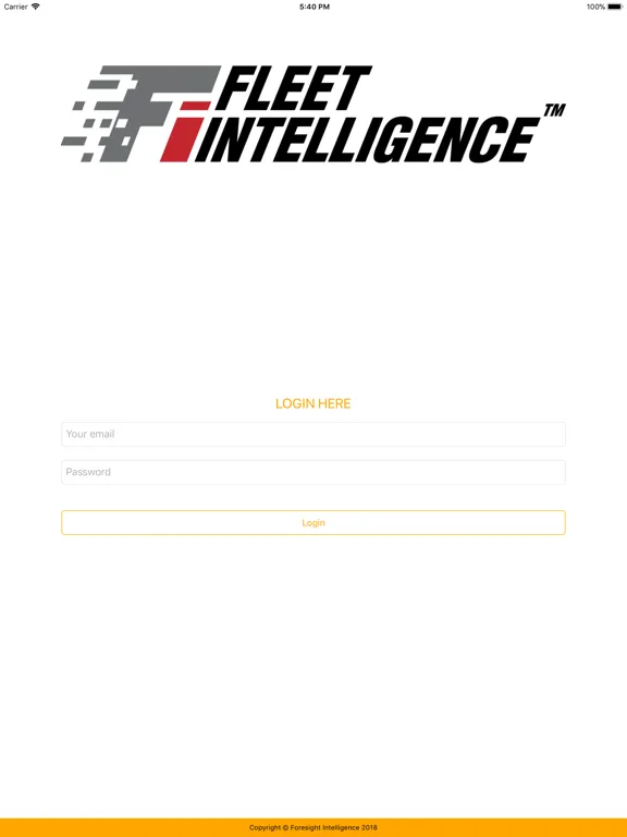 Fleet Intelligence iPad 应用截图
