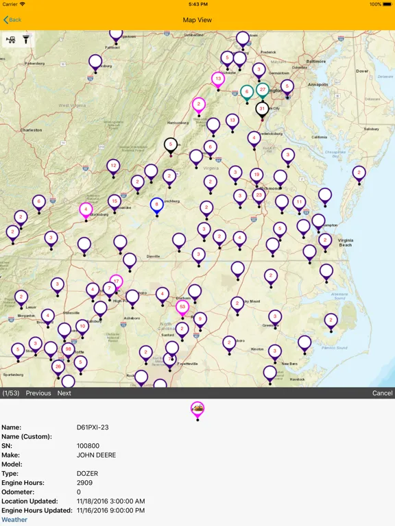 Fleet Intelligence iPad 应用截图