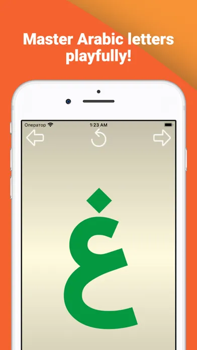 Zrzuty ekranu Write and learn Arabic letters