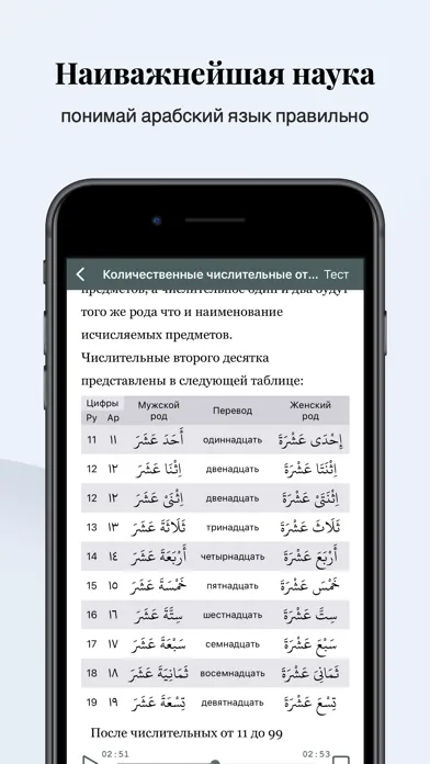 ภาพหน้าจอของ Арабская грамматика