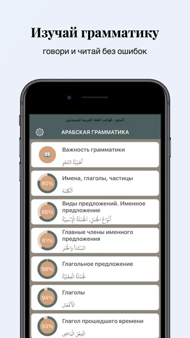 ภาพหน้าจอของ Арабская грамматика