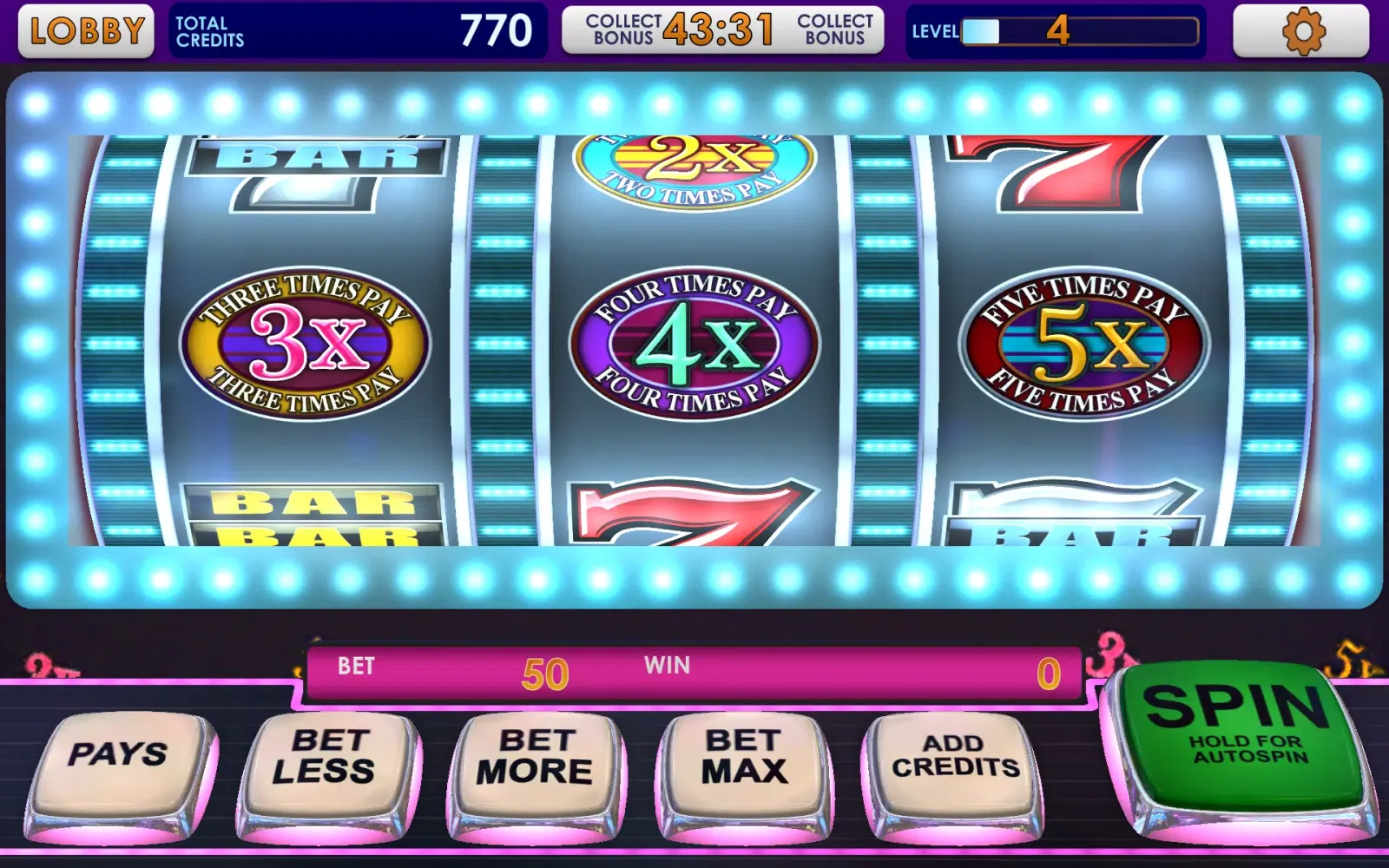 Triple 777 Deluxe Classic Slot स्क्रीनशॉट