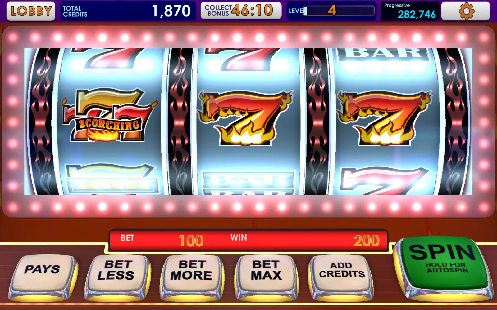 Triple 777 Deluxe Classic Slot स्क्रीनशॉट