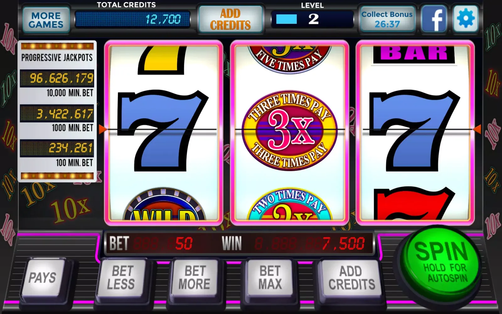 777 Hot Slots Classic Casino Screenshots